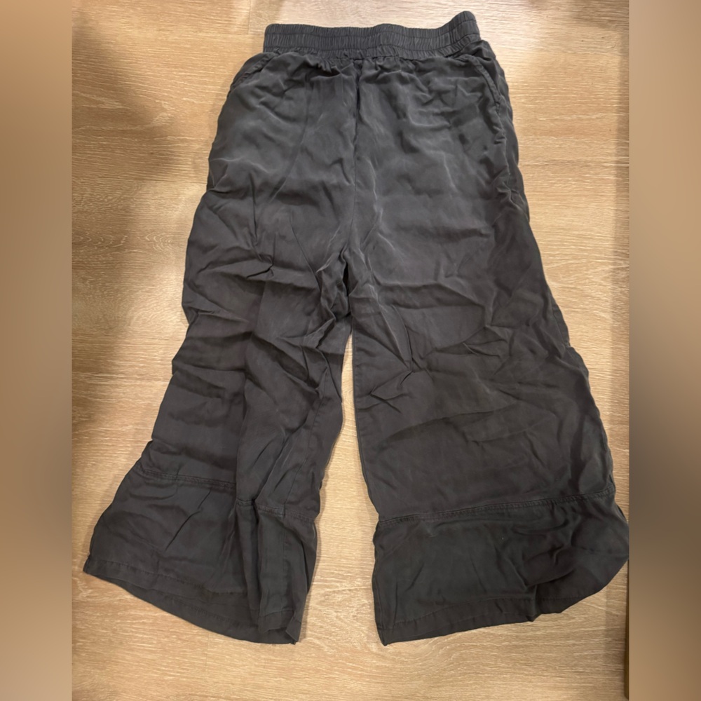 Charcoal Carly Jean Wide-Leg Pants